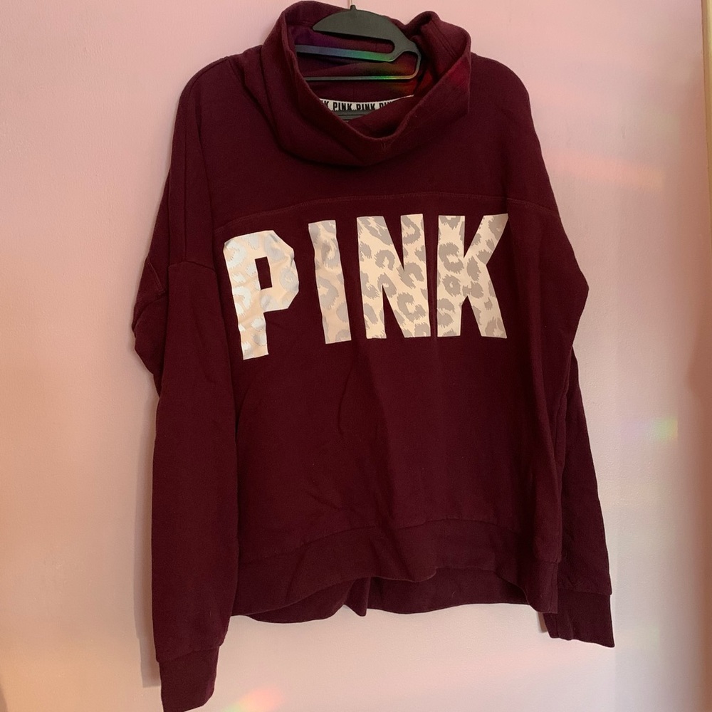 PINK Maroon Sweatshirt